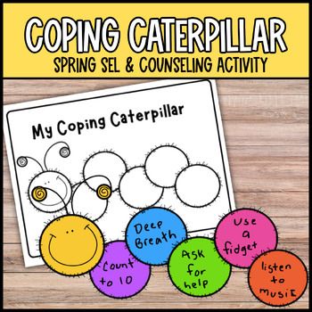 In this fun coping skills activity, students will learn how to identify positive coping skills and strategies when they are experiencing big emotions or challenging situations. Students will be able to create their very own Coping Caterpillar. It includes both a no prep and cut & paste craft option. This resource is perfect for early elementary school students and is great for sel classroom lessons or small group counseling sessions. What's included? Coping Caterpillar Worksheet and Cut &amp Respect Sel Activities, Self Esteem Activities For Kindergarten, Sel Activities Kindergarten, Inside Out Sel Activities, Elementary Sel Lessons, Elementary Counseling Activities, Preschool Coping Skills, Sel Preschool Lessons, Preschool Counseling Activities