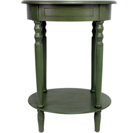 Oval Side Table, Metal Console Table, Metal End Tables, Round Accent Table, Green Side, Storage Table, Antique Green, Sofa End Tables, Green Table