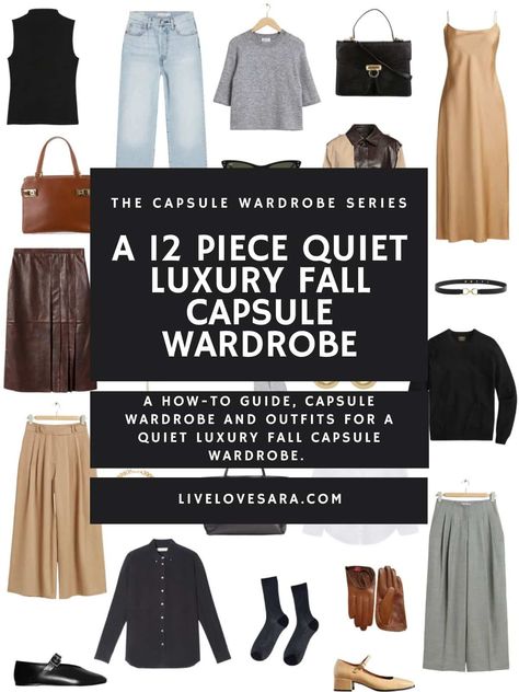 I actually am not a big fan of the term quiet luxury, but it is a huge fall 2023 trend and that is what it is called so I have to go with it. I do prefer to think of it more as elevated wearability though. This makes it more accessible to everyone and keeps the focus on the clothes while steering us away from the problematic history and classism that goes with the old-money aesthetic, where this trend comes from. Fall 2023 Fashion Staples, Quiet Luxury Fall Capsule, Fall Quiet Luxury, Fall 2023 Fashion Capsule, Old Money Fall 2023, Quite Luxury Capsule Wardrobe, Call Capsule Wardrobe 2023, Fall 2023 Capsule Wardrobe Work, High End Capsule Wardrobe