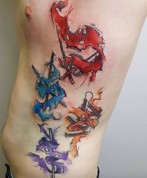 Tmnt Tattoo Ideas, Ninja Turtles Tattoo, Tattoo Ninja, Tmnt Tattoo, Ninja Turtle Tattoos, Ninja Tattoo, Turtle Tattoo Designs, Cool Tattoo Drawings, Sibling Tattoos