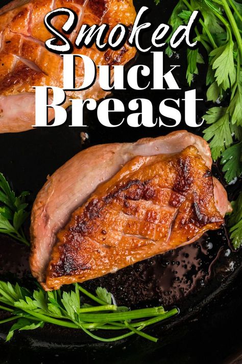 If you haven’t tried Smoked Duck Breast, you don’t know what you are missing! The brine ensures the smoked duck is moist, juicy, and oh-so-flavourful. Bbq Dinner Recipes, Smoked Duck Breast, Egg Smoker, Duck Breast Recipe, On The Smoker, Seared Duck, Smoked Duck, Duck Breast, Food Donation