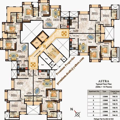 Taller de diseño 2bhk Flat Plan Layout, Block Of Flats Floor Plan, 3bhk Apartment Floor Plans, 2bhk Apartment Floor Plans, 2bhk Flat Plan, Commercial Building Plan Layout, Apartment Plans Architecture, Apartment Complex Floor Plan, Apartment Building Layout