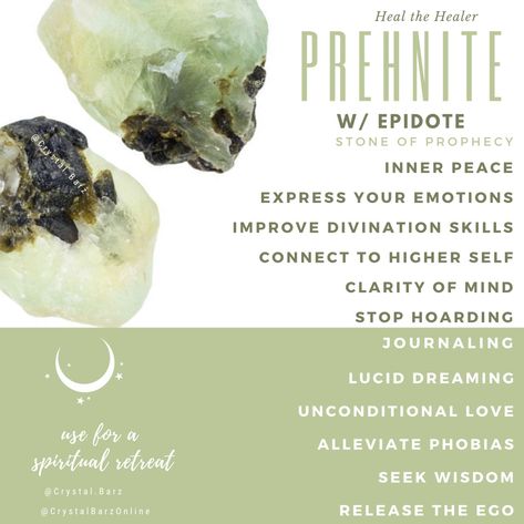 Prehnite meaning. Prehnite healing. Prehnite metaphysical properties. Prehnite magic. Prehnite with epidote. Healerite Stone Meaning, Prehnite With Epidote Meaning, Green Onyx Crystal Meaning, Emerald Stone Meaning, Epidote Crystal Meaning, Prehnite Crystal Meaning, Serpentine Stone Meaning, Serpentine Crystal Meaning, Prehnite Meaning