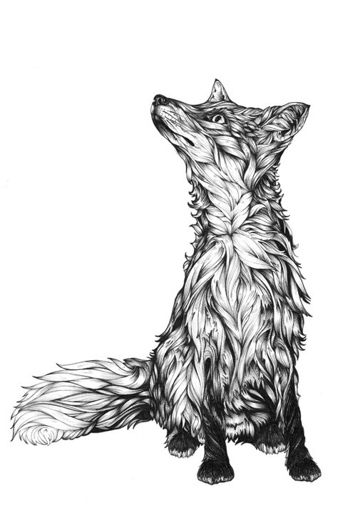 Rebecca the Fox by Greg Coulton Fox Tattoo Sketch, Fox Tattoo Design, Draw Chibi, Art Fox, Fox Tattoo, Fox Art, Arte Animal, Pyrography, Tattoo Sketches