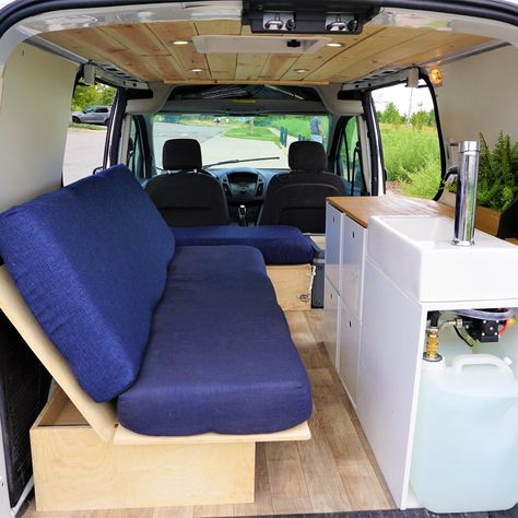 Custom Ford Transit Connect Campervan For Rent — Discover Campervans - Campervan Rentals Denver Colorado Ford Transit Custom Camper, Campervan Rental, Pillow Storage, Ford Transit Custom, Custom Campers, Propane Stove, Safety Kit, Ford Transit Connect, Campervan Life