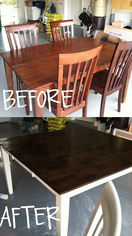 Comedor transformado, bello Diy Remodeling, Painted Kitchen Tables, Dining Table Makeover, Diy Kitchen Table, Kitchen Table Makeover, Table Makeover, Refurbished Furniture, Kitchen Paint, Trendy Kitchen