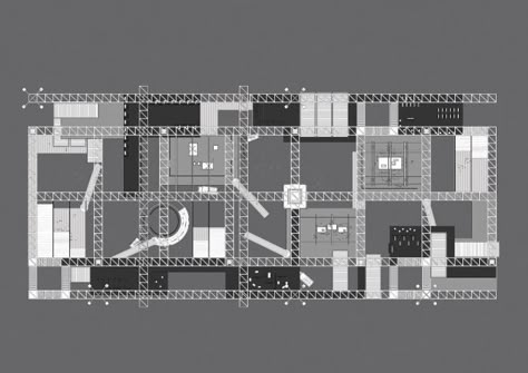 Archidose — Fun Palace 1961 Cedric Price Elevations by... Cedric Price, Neighborhood Block Party, Social Integration, Battersea Power Station, Civic Center, Science Center, School Architecture, Architecture Drawing, Installation Art