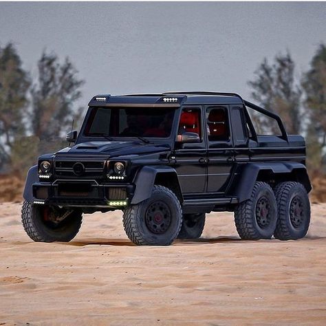 Mercedes 6x6, G Wagon Amg, G63 6x6, Mercedes Brabus, G 63 Amg, Jeep Pickup Truck, Pickup Truck Accessories, Luxury Cars For Sale, Mercedes G63