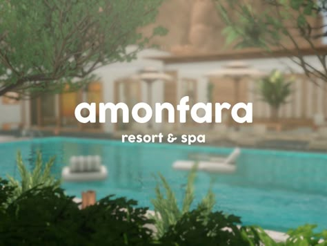 AMONFARA - RESORT & SPA Basic Info: Lot Type: Spa Lot Size: 50x50 Lot Traits: None Inspired by @aashwarr's Amangiri Spa & Resort in her Mimi in San Myshuno LP. Ty for inspiring me, Ashley. Prop… Sims 4 Resort Cc, Spa Cc Sims 4, Spa Sims 4 Cc, Sims 4 Sulani Lots, Sims 4 Country Club, Sims 4 Spa Build, Sims 4 Resort, Spa Sims 4, Sims 4 Spa Cc