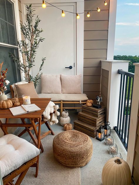 Balcony Ideas House, Terrace Decor, Small Balcony Design, Walmart Home, Relaxing Space, Patio Inspiration, Apartment Patio, Apartment Patio Decor, Small Balcony Decor