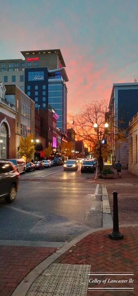 Sunset on a workweek. East King and North Duke streets, Lancaster, Pennsylvania. 28 October 2022. Taken with a One Plus Nord N200 5G. F/2.2. 1/50. 3.46mm. ISO113. #sunset #daylight #househunting #dreams #WagonWerks #columbiapa #columbiapaphotographer #lancasterpa #lancastercountypa #lancastercountyphotographer #pennsylvania #pennsylvaniaphotographer#androidphotography #autumndays #falltime #androidphotographer #homeless #veteran #homelessness #homelessshelter #usnavy #hope @tlclancaster Pennsylvania Wallpaper, Pennsylvania Aesthetic, One Plus Nord, Allentown Pennsylvania, 28 October, Lancaster County Pa, Washington Dc Travel, Lancaster Pennsylvania, Dc Travel