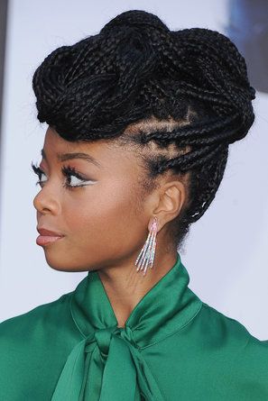 Skai Jackson   - Best Celebrity Braids Of 2017 (So Far) Celebrity Braids, Brown Ombre Hair Color, Skai Jackson, Chanel Iman, Long Box Braids, Cool Braid Hairstyles, Box Braids Styling, Cool Braids, Braids Hair