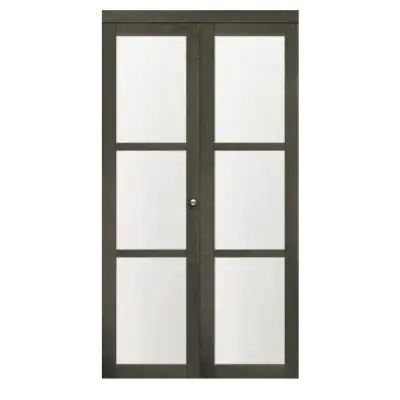 30 in. x 80.5 in. 3/4 Lite Frosted Glass Solid MDF Core Iron Age Finished MDF Bi-fold Door Bifold Door Hardware, Netflix Categories, Door Iron, Bifold Door, Frosted Glass Design, Bi Fold Door, Bifold Closet Doors, Prehung Interior Doors, Sliding Closet Doors