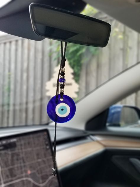 Evil Eye Car Accessories, Clay Car Mirror Hanger, Car Accessories Mirror, Evil Eye Car Charm, Evil Eye Car Hanging, Evil Eye Decoration, Evil Eye Accessories, Car Mirror Accessories, Evil Eye Hanging