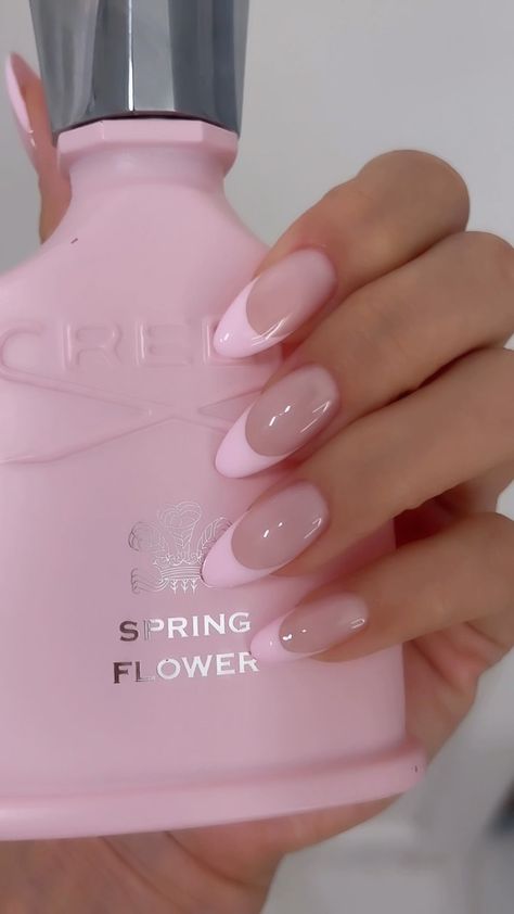 @noor.nailbar #lanailtech #lanailtech #lanails #manicurela #losangeles | Instagram Nails That Go With Everything Ideas, Nail Colors Inspiration, Pink Tip Manicure, Nail Inspo Trendy Summer 2024, Cute Plain Summer Nails, Nail Pink Ideas, Nail Inspo With Design, Pink Cute Nail Designs, Light Pink Design Nails