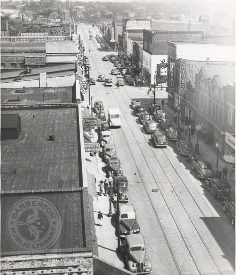 This week's #tbt is a photo of West Tuscarawas looking toward the viaduct. It was taken between 1946 and 1951. A few of the businesses you can see, Cort's Shoes, Ohio Edison, City Loan and Guarantee, Nobil Shoe Company, Doll Jewelry, Langsdale Bakery, Montz Chevrolet, Stone's Grill, and Jacobson's Company. Barberton Ohio, Canton Ohio, Akron Ohio, Doll Jewelry, Shoe Company, My Town, Cleveland, Ohio, A Photo