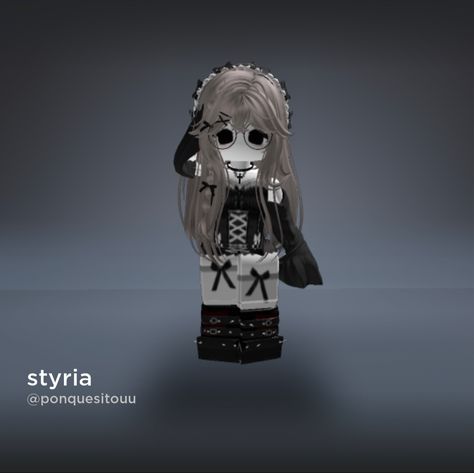 Goth Roblox Avatar Ideas, Roblox Goth Avatar, Goth Roblox Avatars, Skins Aesthetic, R6 Fits, Minecraft Skins Aesthetic, Roblox R6, Roblox Ava, Goth Princess