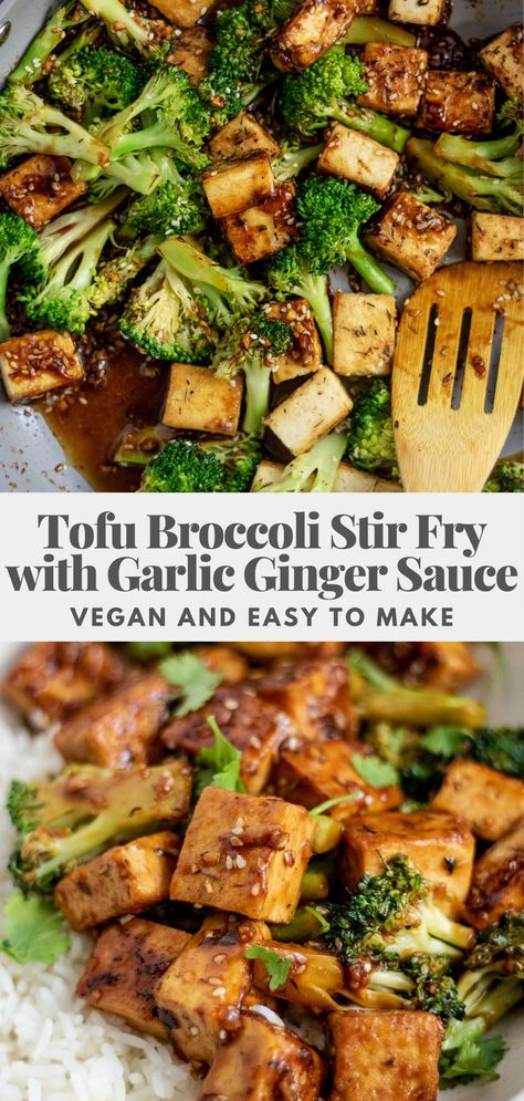 Vegan Asian Stir Fry, Stir Fried Tofu With Vegetables, Winter Stir Fry, Stir Fry With Tofu Recipes, Tofu Broccoli Mushroom Stir Fry, Tofu And Broccoli Stir Fry, Tofu Stir Fry Recipe Easy, Stir Fry Broccoli Recipe, Tofu Recipes Stir Fry