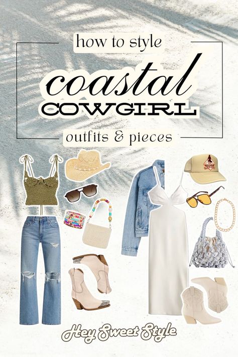 It's a coastal cowgirl summer! Here are 8 picture perfect coastal cowgirl outfits to recreate. Country Summer Dresses, Summer Cowgirl Outfits, Western Summer Outfits, Outfits To Recreate, Cowgirl Summer, Casual Mom Style, Outfit Inspo Spring, Designer Summer Dresses, Cowgirl Style Outfits