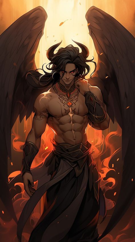 Incubus Incubus Concept Art, God Of Corruption, Incubus Art Anime, Fallen Angel Fantasy Art Male, Male Fallen Angel Art, Male Incubus Art, Beezlebub Demon, Incubus Drawing, Incubus Character Design