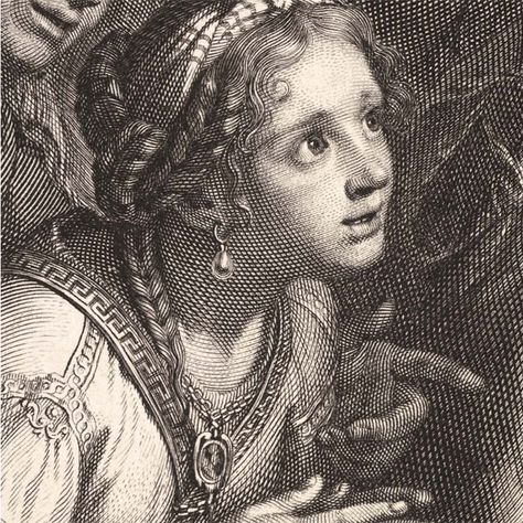 Queens of Persia at the Feet of Alexander (detail), Gérard Edelink after Charles Le Brun, ca. 1675 Gerard Edenlinck  etching and engraving Hatch Art, Expressions Art, Hatch Drawing, Woodcut Illustration, Academic Drawing, 얼굴 드로잉, Etching Prints, Engraving Art, Engraving Illustration