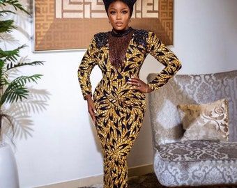 Ankara Long Gown Styles, Long Gown Design, Dress Ankara, African Prom Dresses, Ankara Gown, Ankara Gown Styles, African Wedding Dress, African Maxi Dresses, Dress African