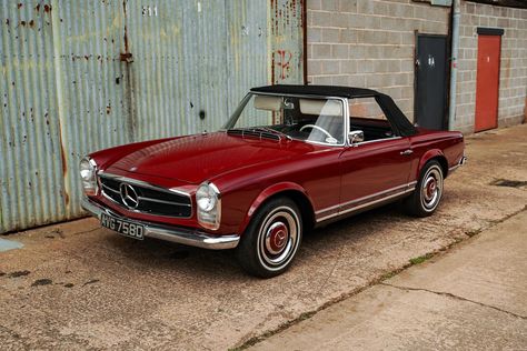 1965 Mercedes-Benz 230 SL W113 Pagoda (LHD) For Sale By Auction Period Color, Colour Combination, Black Vinyl, Manual Transmission, Mercedes Benz, Auction, Cars, For Sale, Red