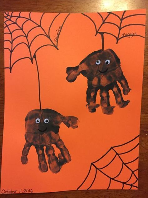 Halloween Craft Ideas, Halloween Infantil, Halloween Crafts Preschool, Halloween Crafts For Toddlers, October Crafts, Baby Art Projects, Fall Arts And Crafts, Halloween Arts And Crafts, Toddler Arts And Crafts