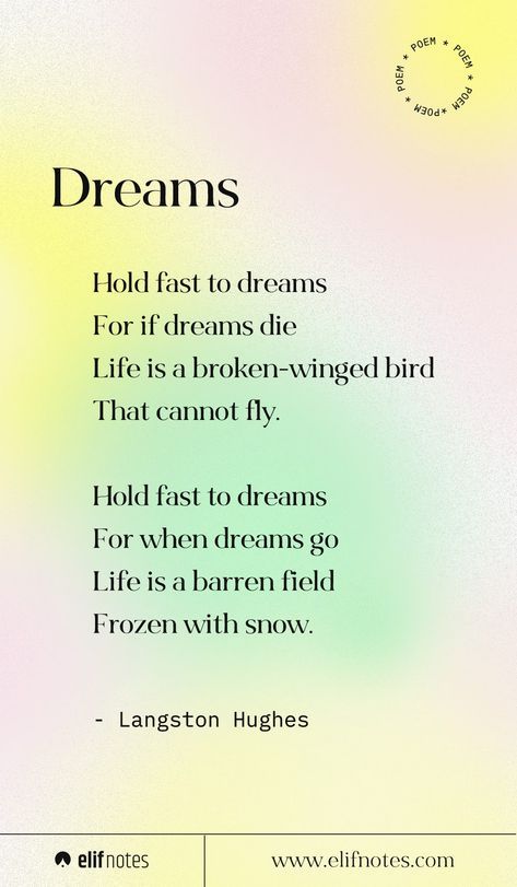 Poems About Students, Poem About Dreams In Life, English Poem For Magazine, Poems About Dreams Inspiration, Poems On Dreams, Self Written Poems In English, Short Poem In English, Poems That Rhyme Student, Poem With Author