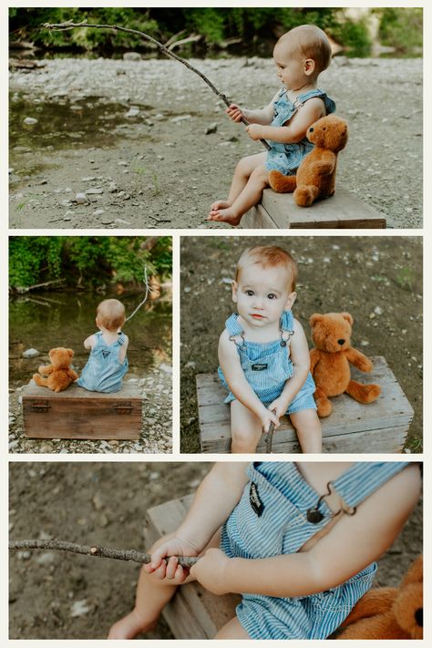 Kids Summer Photoshoot Ideas, Fun Photoshoot Ideas Outdoors, 1st Year Pictures, Toddler Summer Photoshoot, Summer Mini Session Ideas Outdoors, 2 Year Photo Shoot Boy, Kids Summer Photoshoot, Baby Boy Outdoor Photoshoot, Toddler Photoshoot Boy