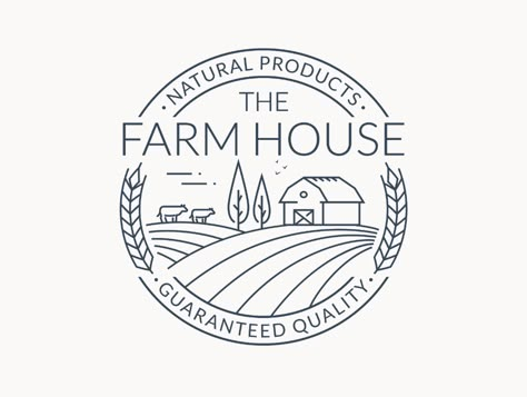 Homestead Logo, Farm Logo Inspiration, Kobe Logo, Farm Logo Design, Cow Logo, Farm Business, Farm Cow, Farm Logo, Farm Shop