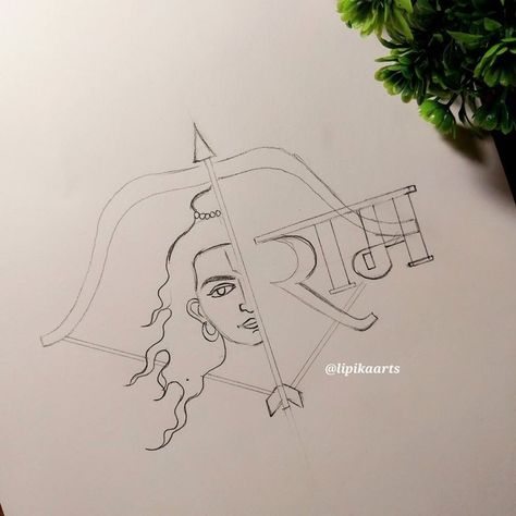 Jai Shree Ram Painting, Shree Ram Drawing Sketch, Ram Mandala Art, Hanuman Ji Drawing Easy, Shree Ram Sketch, Ram Ji Drawing, Ram Drawing, Word Art Drawings, Canvas Art Painting Abstract