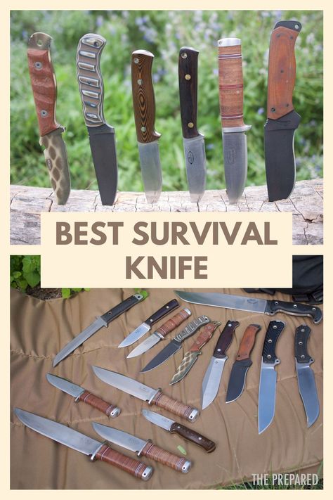 The best survival knife for preppers, sometimes called a field knife or bushcraft knife. The top choices based on 50 years of experience. #survivalknife #fieldknives Bushcraft Knives Handmade, How To Make Survival Tools, Wilderness Survival Tools, Wilderness Skills, Bushcraft Tools, Bush Craft Survival, Survival Knowledge, Try Stick Bushcraft, Back House