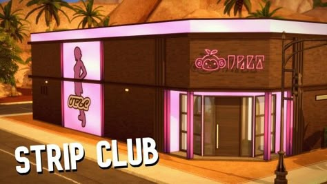 STRIP CLUB | SIMS 4 Sims Nightclub, Sims Strip Club, Sims 4 Strip Club, Club Sims 4, Sims 4 Strip Club Cc, Sims 4 Bar, The Sims 4 Lots, Oasis Springs, Sims 4 Cheats