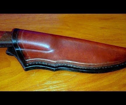 How to Make Leather Knife Sheath Leather Knife Sheath Pattern, Leather Knife Sheath, How To Make Leather, Tactical Pocket Knife, Thick Thread, Case Knives, Leather Ideas, Leather Dye, Knife Collection