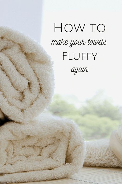 How to make your towels fluffy again! #thrifty #whitevinegar #bakingpowder #towels #fluffy Refresh Towels, Frugal Family, Fluffy Towels, Old Towels, Clean Towels, The Diary, Household Cleaning Tips, Frugal Tips, Frugal Living Tips