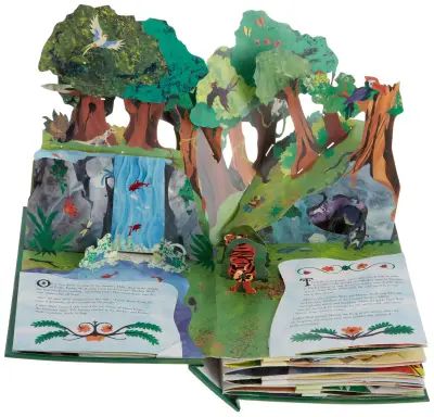 19 Pop-Up Books Adults Won’t Want To Share With Their Kids Diy Pop Up Book, Arte Pop Up, Tiger Attack, Paper Engineering, Pop Up Art, The Jungle Book, Magical Book, Pop Ups, Up Book