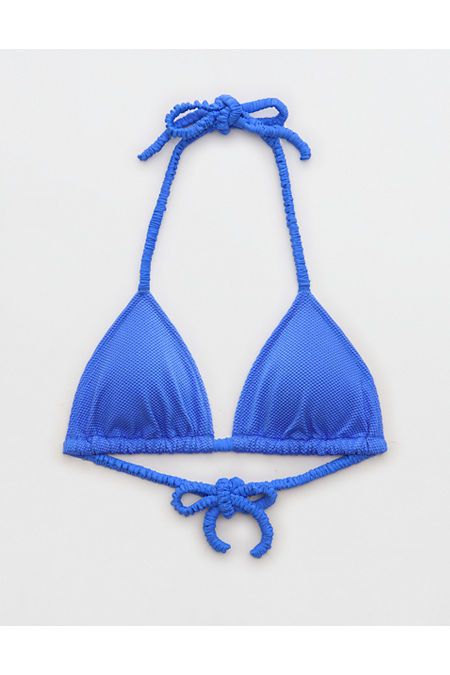 Aerie Shine Pique Scrunchie Tie String Triangle Bikini Top Hey Sunshine, Swimsuits Outfits, Triangl Swimwear, Cute Bathing Suits, Cute Swimsuits, Summer Swim Suits, Summer Bikinis, Cute Bikinis, Really Cute Outfits