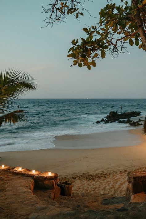 Puerto Vallarta Destination Wedding at Las Caletas Beach | Abigail Eveline Photography Las Caletas Puerto Vallarta, Spanish Beach Wedding, Las Caletas Puerto Vallarta Wedding, Beach Wedding Mexico, When Your In Love, Puerto Vallarta Beach, All Inclusive Destination Wedding, Tree Arch, Mexico Beach Wedding