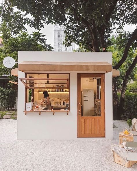 Outdoor Bar Counter, Coffee House Design, Cafe Exterior, Mini Cafe, Bakery Design Interior, Small Coffee Shop, Small Cafe Design, Coffee Shop Interior Design, Cafe Concept