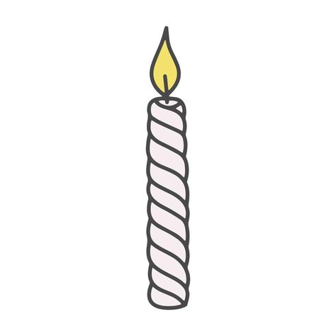 Vector doodle traditional burning candle isolated illustration Candle Vector, Candle Clipart, Vector Doodle, Burning Candle, Vector Art, Vector Free, Doodles, Clip Art, Candles