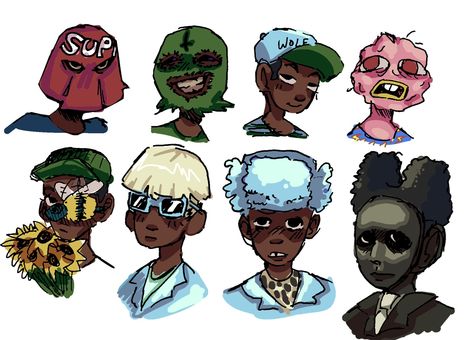 Samanta! 🎭 // CHROMAKOPIA (@Samanta_IMP) on X Tyler The Creator Characters, Tyler The Creator Eras, Tyler The Creator Doodles, Character Doodles, Rapper Art, Odd Future, Funny Profile Pictures, Tyler The Creator, Album Art