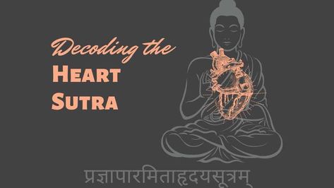 The Heart Sutra or Heart of Wisdom Sutra is one of the shortest sutras and yet, the most important in Mahayana Buddhism. The title of the Sutra in Sanskrit is Prajnaparamita Hrdaya and like the Lotus Sutra, the exact origin of the Heart Sutra is also unknown. The sutra is part of a larger collection of Buddhist discourses known as Prajnaparamita or Perfection of Wisdom literature. Lotus Sutra, Heart Sutra, Mahayana Buddhism, Reality Of Life, Tibetan Buddhism, The Lotus, Dalai Lama, Meaning Of Life, Sanskrit