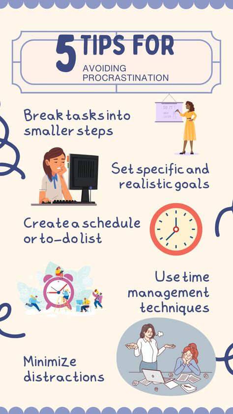 Procrastination How To Avoid Procrastination, Avoid Procrastination, Time Management Activities, Wellness Ideas, Time Management Techniques, Time Management, Illinois, Quick Saves