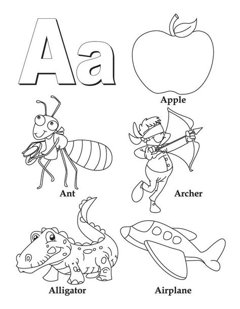 My A to Z Coloring Book Letter A coloring page Letter A Coloring Pages, Coloring Letters, Abc Coloring Pages, Abc Coloring, B Words, صفحات التلوين, Book Letters, Alphabet Coloring Pages, Alphabet Coloring