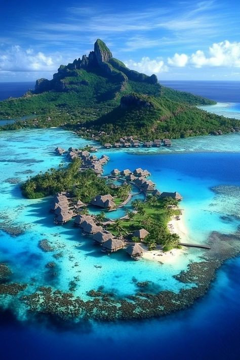 Indulge in a Luxurious Beach Escape in Bora Bora 🏝✨ Relax on the pristine beaches of Bora Bora, enjoy overwater bungalows, and experience the turquoise waters of this tropical paradise. 🌿🌞 #BoraBora #BeachEscape #TropicalParadise #TravelInspiration Honeymoon In Bora Bora, Bora Bora Honeymoon, Bora Bora French Polynesia, Overwater Bungalows, Beautiful Vacations, Destination Voyage, Beaches In The World, French Polynesia, Beach View