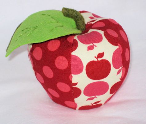 Free Pincushion Patterns | filled it with crushed walnut shells (found at pet shops for birds ... Apple Pincushion Pattern Free, Fabric Apple Pattern Free, Apple Fabric Pattern, Fabric Apples Pattern, Apple Pin Cushion Pattern Free, Fabric Apples, Pincushion Patterns, Apple For Teacher, Apple Clip Art