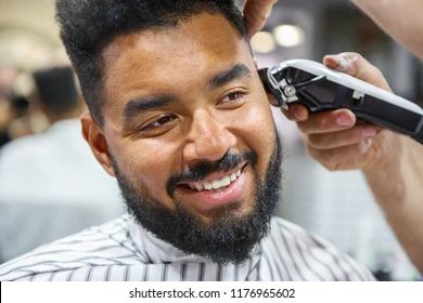 Haircut Stock Photos, Images & Photography | Shutterstock Healthy Black Hair, My Haircut, Crop Haircut, Crop Hair, Mens Haircuts, The Better Man Project, Coarse Hair, Hair Detangler, Young Black