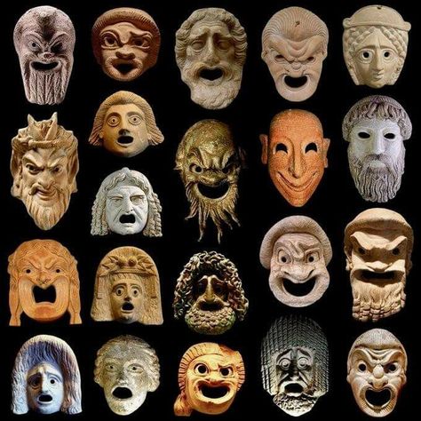 Film Facts, Greek Theatre Masks, Types Of Masks, Ancient Greek Theatre, Greek Theatre, Theatre Masks, Dont Forget Me, Something Something, Movie Facts