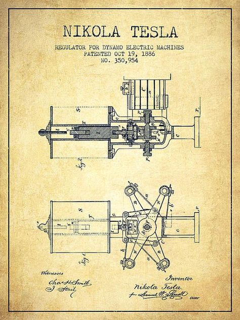 Tesla Poster, Nikola Tesla Patents, Nikola Tesla Inventions, Tesla Patents, Tesla Inventions, Tesla Quotes, Nicola Tesla, Nicolas Tesla, Patent Art Prints